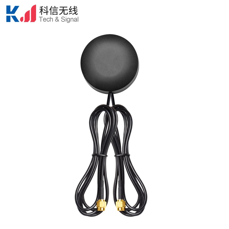 圆形款4G+GPS二合一组合天线（侧边出线结构）