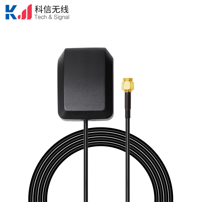 鼠标款BD+GPS+GLONASS三模共用定位天线28dbi高增益二级放大带滤波