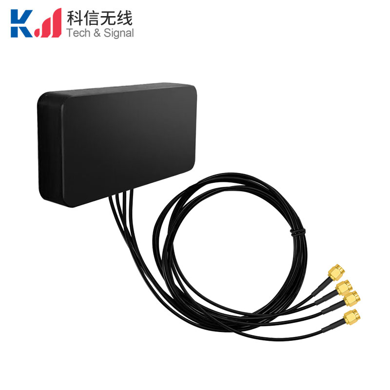 方形款4G+4G+4G+GPS四合一组合天线