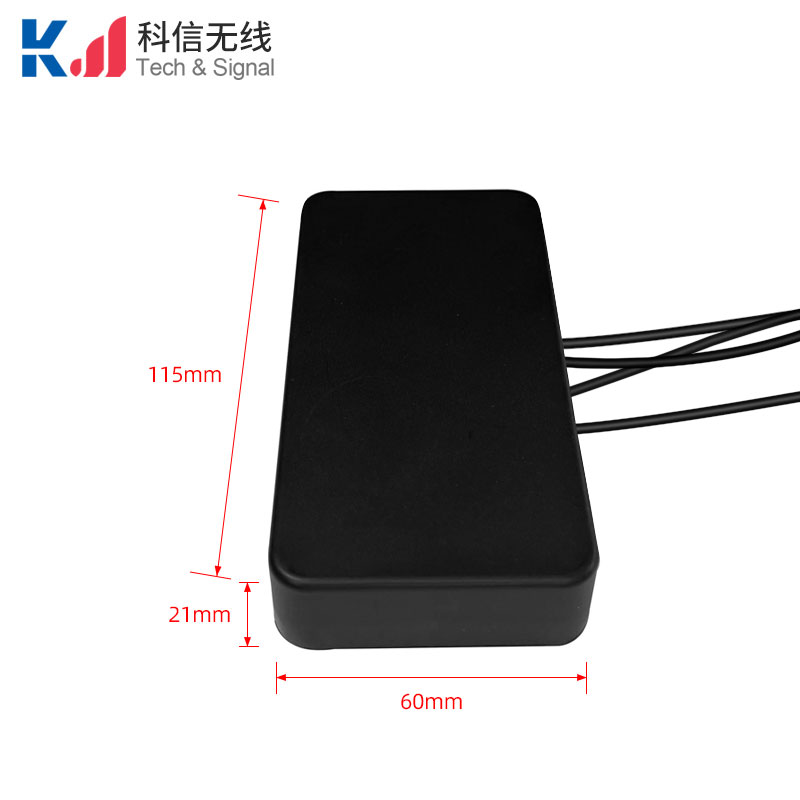 方形款4G+4G+4G+GPS四合一组合天线