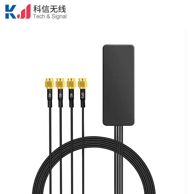 方形款4G+4G+4G+GPS四合一组合天线