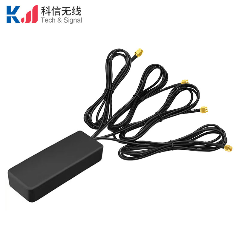 方形款4G+4G+4G+GPS四合一组合天线