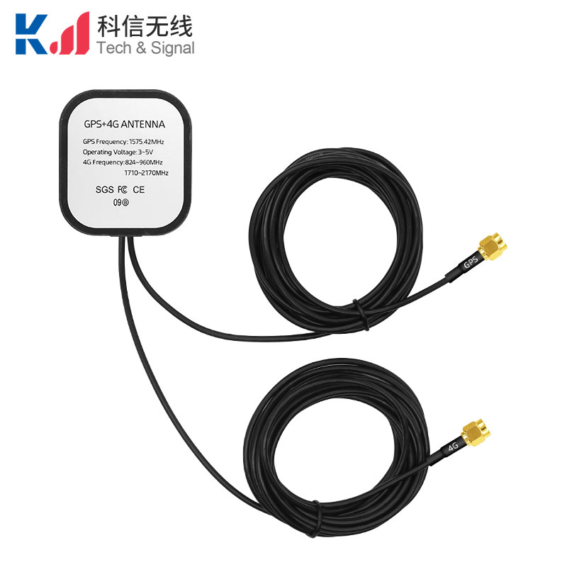 方形V字款4G+GPS二合一组合天线