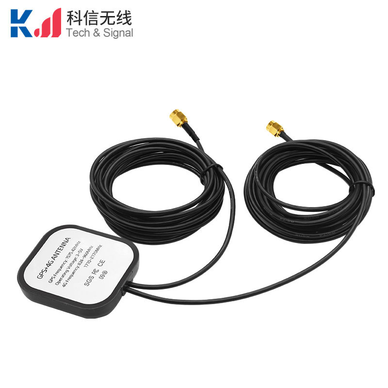 K9光面方形款4G+GPS二合一组合天线