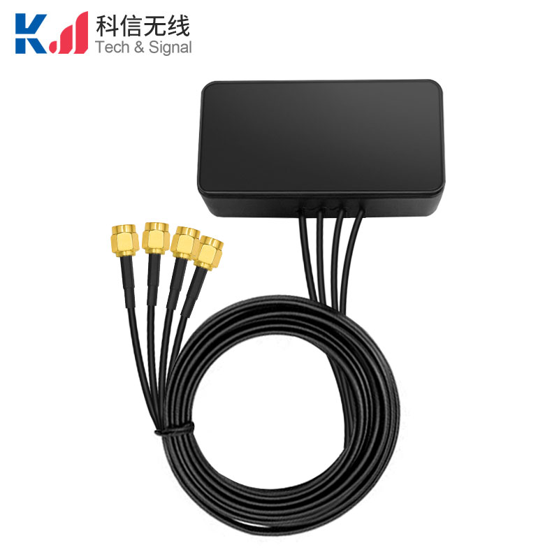 方形款4G+4G+4G+GPS四合一组合天线